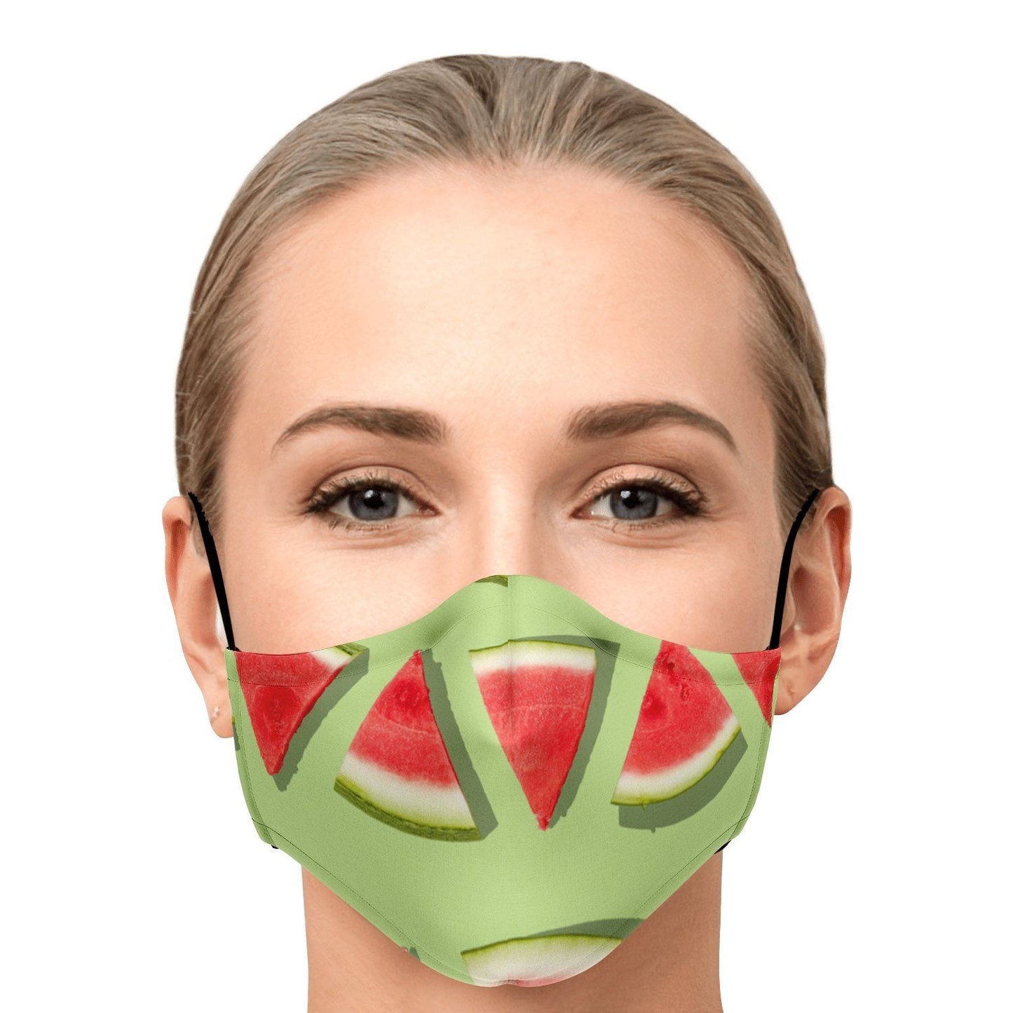 65 MCMLXV Unisex Watermelon Stripe Print Face Mask - 65mcmlxv