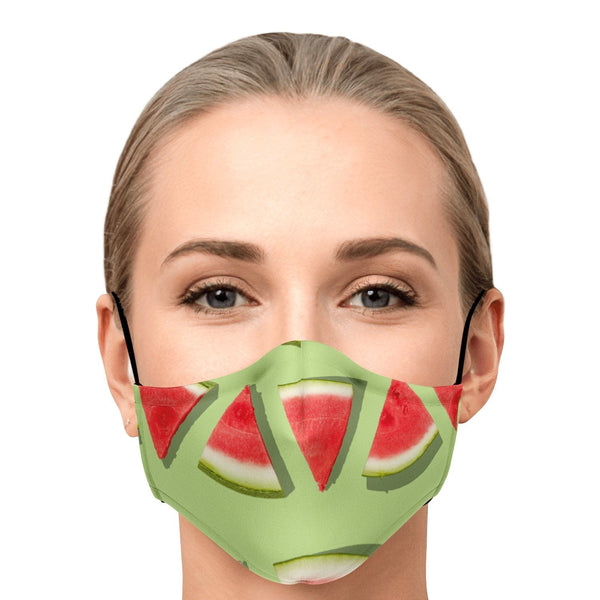 65 MCMLXV Unisex Watermelon Stripe Print Face Mask - 65mcmlxv