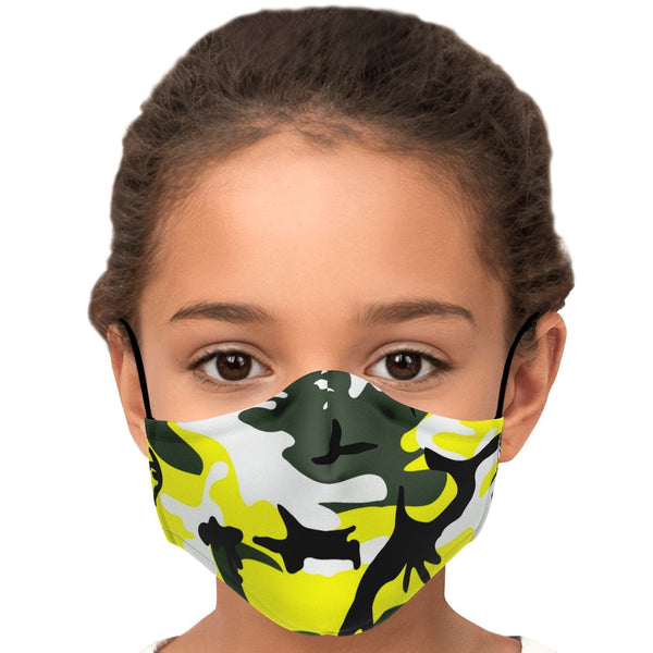 65 MCMLXV Unisex Yellow Camouflage Print Face Mask - 65mcmlxv