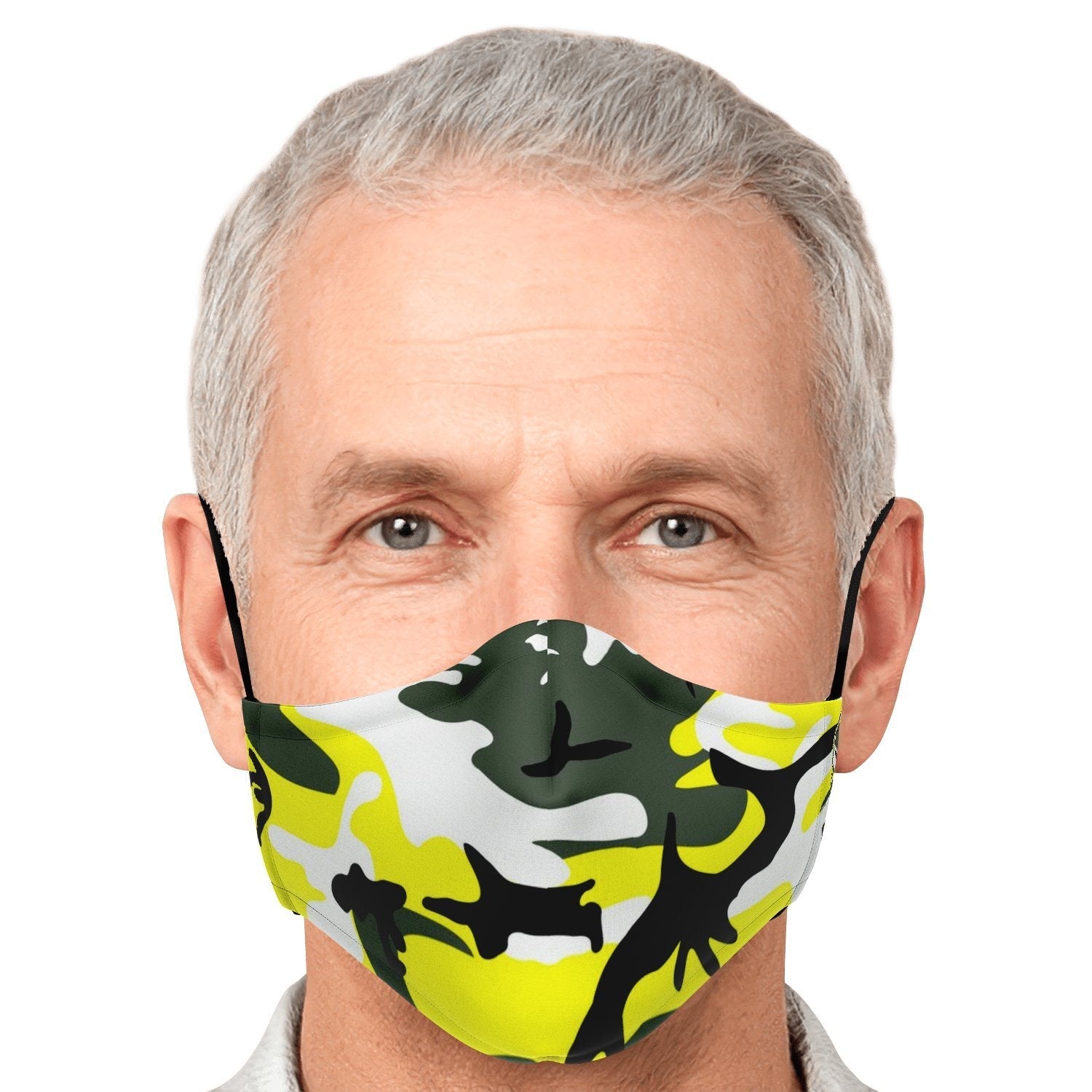 65 MCMLXV Unisex Yellow Camouflage Print Face Mask - 65mcmlxv