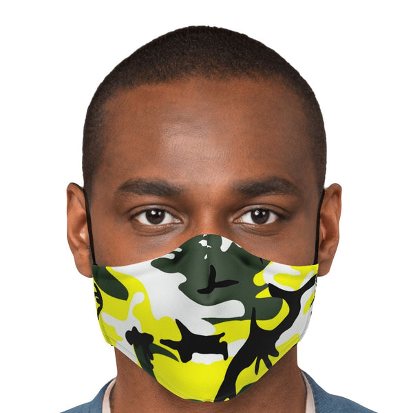 65 MCMLXV Unisex Yellow Camouflage Print Face Mask - 65mcmlxv