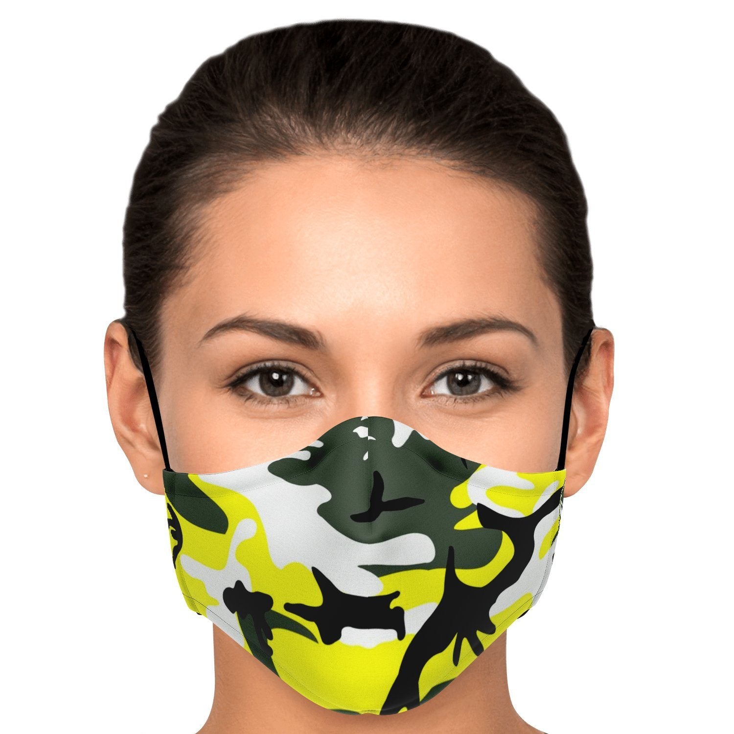 65 MCMLXV Unisex Yellow Camouflage Print Face Mask - 65mcmlxv