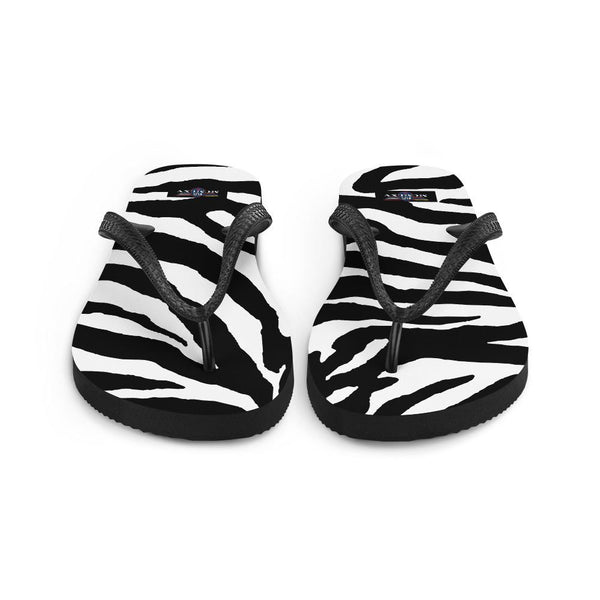 65 MCMLXV Unisex Zebra Animal Print Flip - Flops - 65mcmlxv