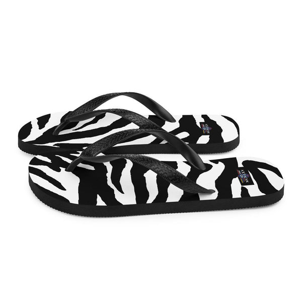 65 MCMLXV Unisex Zebra Animal Print Flip - Flops - 65mcmlxv