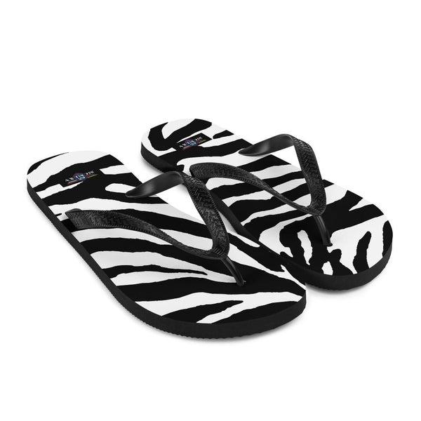 65 MCMLXV Unisex Zebra Animal Print Flip - Flops - 65mcmlxv