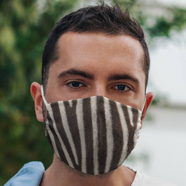 65 MCMLXV Unisex Zebra Print Face Mask - 65mcmlxv