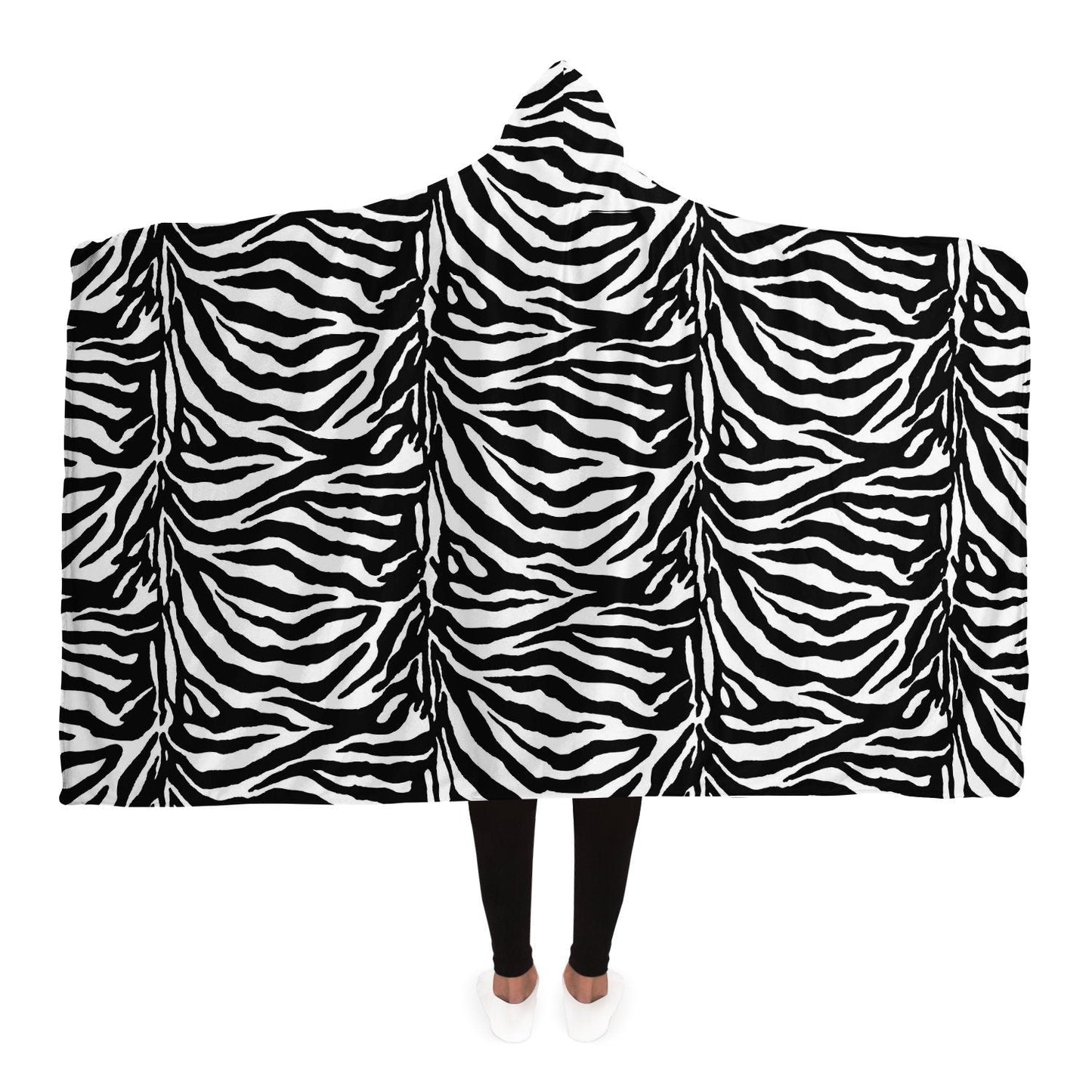 65 MCMLXV Unisex Zebra Print Hooded Blanket - 65mcmlxv
