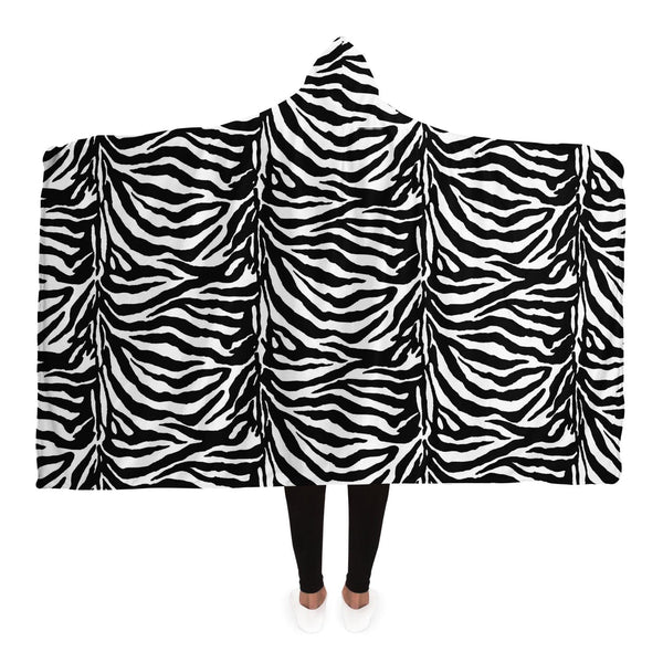 65 MCMLXV Unisex Zebra Print Hooded Blanket - 65mcmlxv