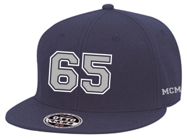 65 MCMLXV Varsity 65 Logo 6 Panel 3 - D Puff Embroidered Cap - 65mcmlxv
