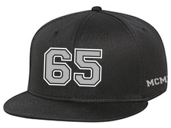 65 MCMLXV Varsity 65 Logo 6 Panel 3 - D Puff Embroidered Cap - 65mcmlxv