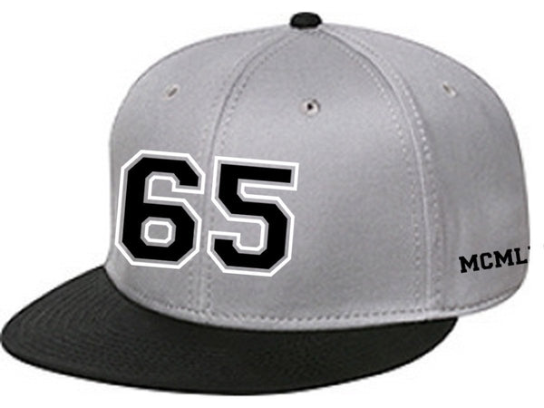 65 MCMLXV Varsity 65 Logo 6 Panel 3 - D Puff Embroidered Cap - 65mcmlxv