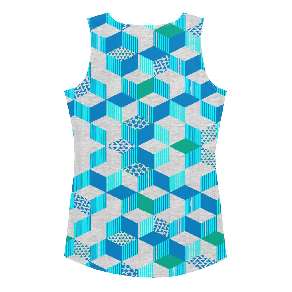 65 MCMLXV Women's 3-D Geometric Blocks Tank Top - 65mcmlxv