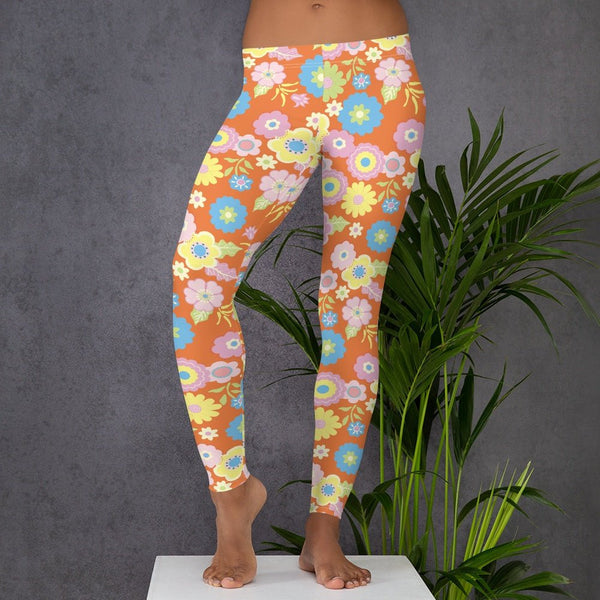 65 MCMLXV Women's 60s Floral Print Leggings - 65mcmlxv