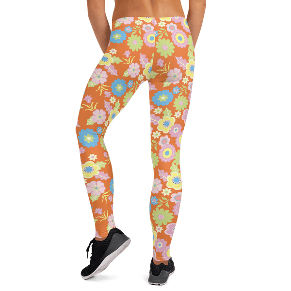 65 MCMLXV Women's 60s Floral Print Leggings - 65mcmlxv