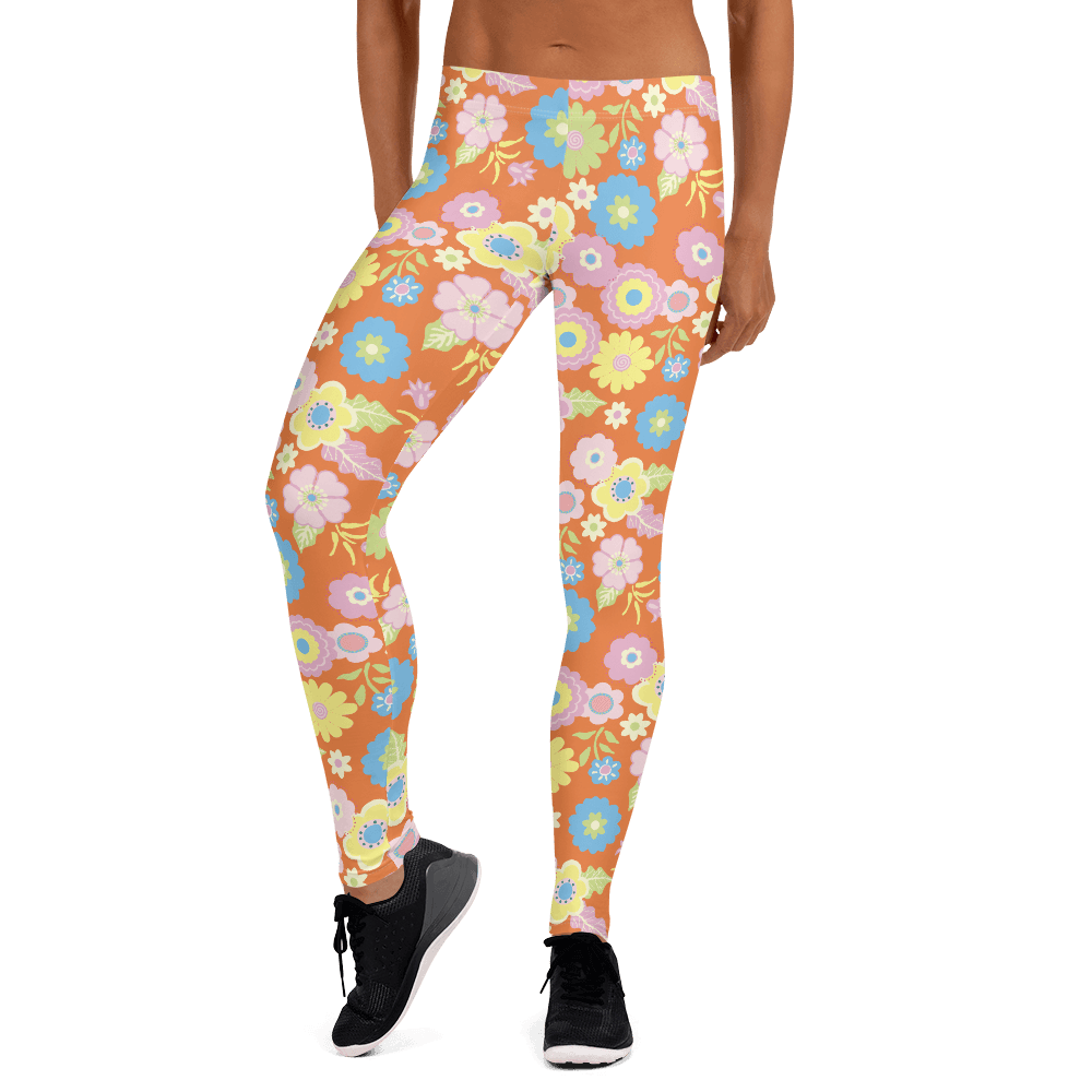 65 MCMLXV Women's 60s Floral Print Leggings - 65mcmlxv