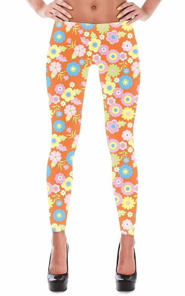 65 MCMLXV Women's 60s Floral Print Leggings - 65mcmlxv