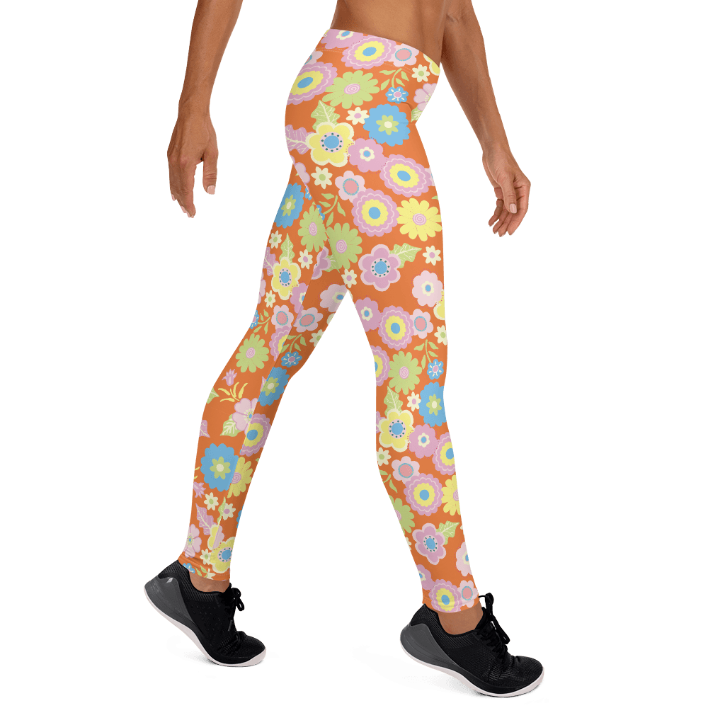 65 MCMLXV Women's 60s Floral Print Leggings - 65mcmlxv