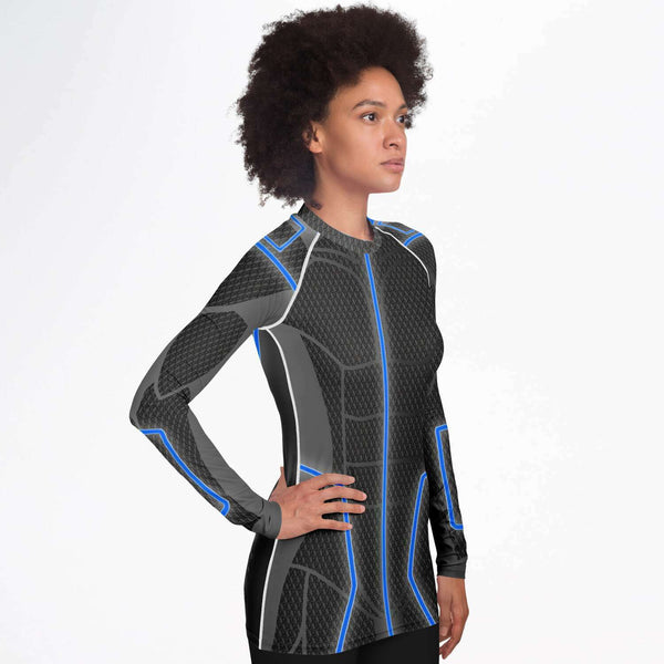 65 MCMLXV Women's ABBA Inspired Blue Avatar Rashguard - 65mcmlxv