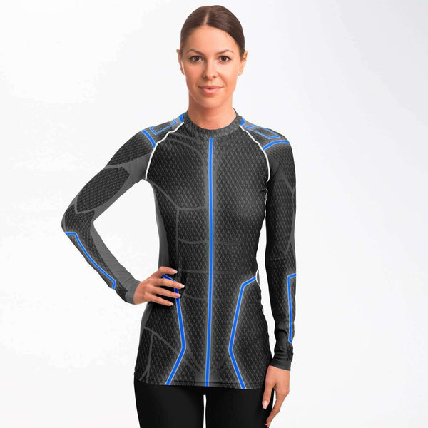 65 MCMLXV Women's ABBA Inspired Blue Avatar Rashguard - 65mcmlxv