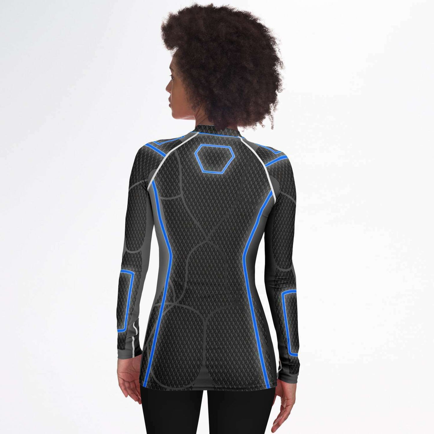 65 MCMLXV Women's ABBA Inspired Blue Avatar Rashguard - 65mcmlxv