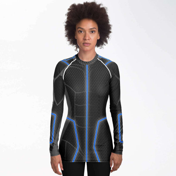 65 MCMLXV Women's ABBA Inspired Blue Avatar Rashguard - 65mcmlxv
