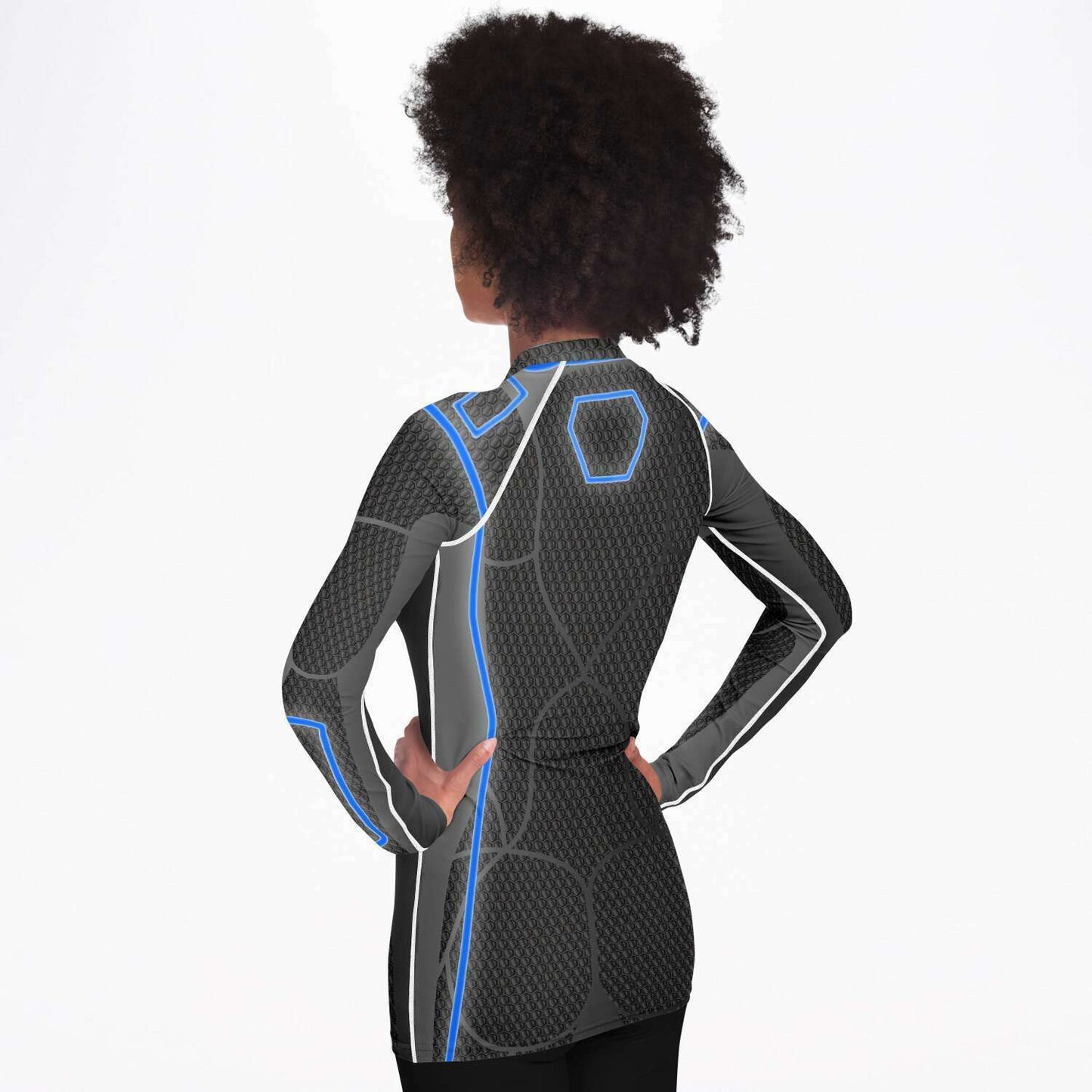 65 MCMLXV Women's ABBA Inspired Blue Avatar Rashguard - 65mcmlxv