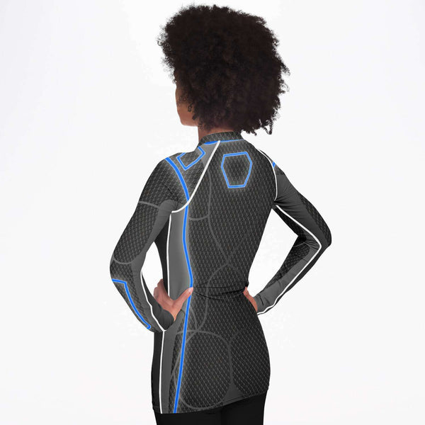 65 MCMLXV Women's ABBA Inspired Blue Avatar Rashguard - 65mcmlxv