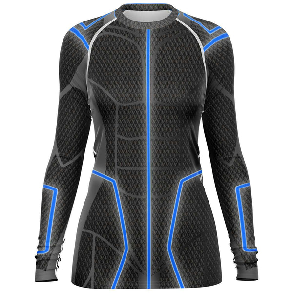 65 MCMLXV Women's ABBA Inspired Blue Avatar Rashguard - 65mcmlxv
