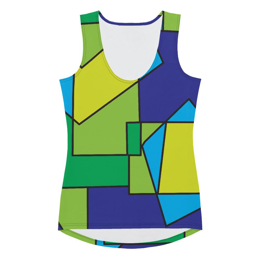 65 MCMLXV Women's Abstract Color Block Tank Top - 65mcmlxv