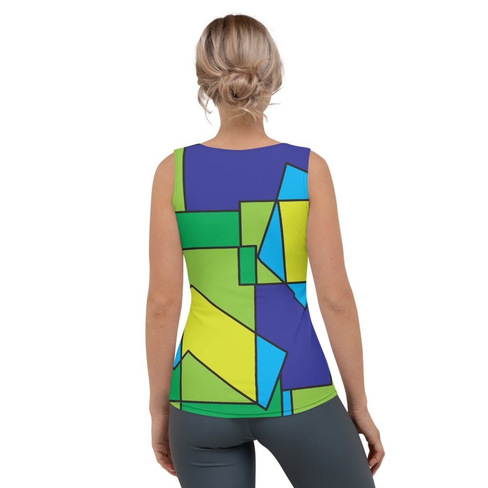 65 MCMLXV Women's Abstract Color Block Tank Top - 65mcmlxv