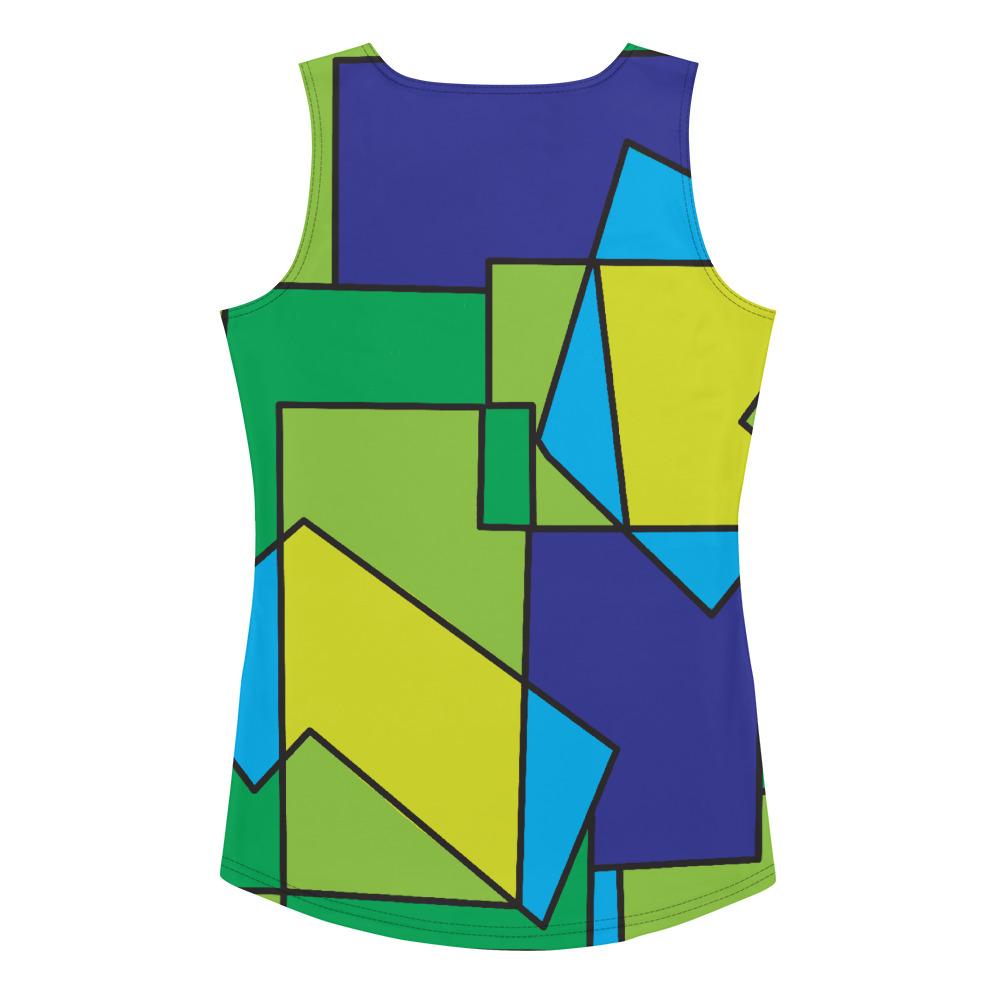 65 MCMLXV Women's Abstract Color Block Tank Top - 65mcmlxv