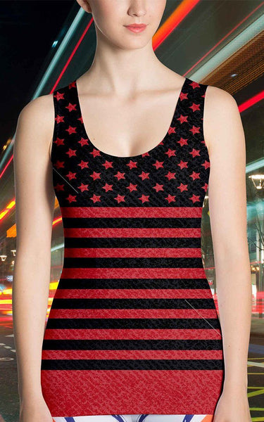 65 MCMLXV Women's Americana Red Flag Tank Top - 65mcmlxv