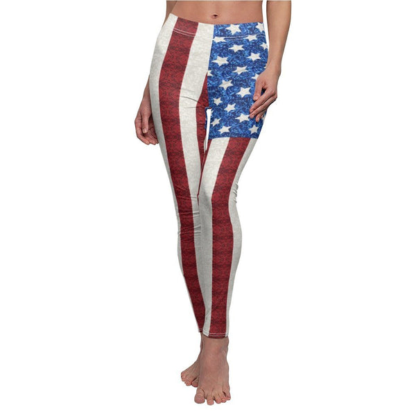 65 MCMLXV Women's Americana USA Flag Print Leggings - 65mcmlxv