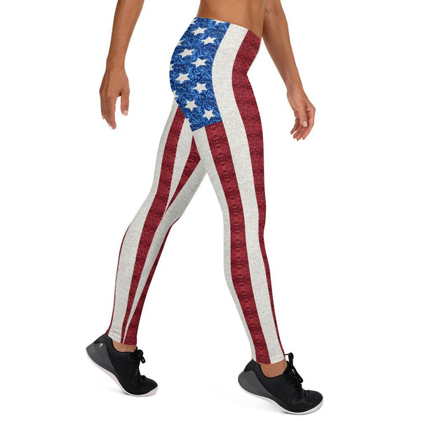 65 MCMLXV Women's Americana USA Flag Print Leggings - 65mcmlxv