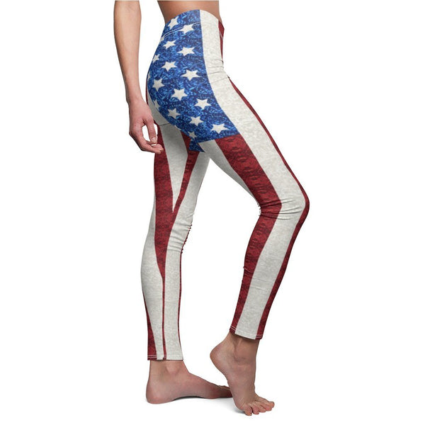 65 MCMLXV Women's Americana USA Flag Print Leggings - 65mcmlxv