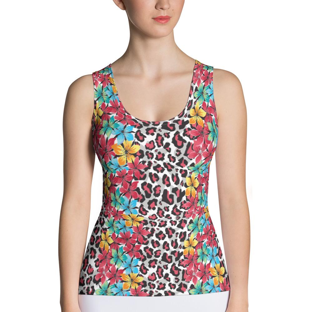 65 MCMLXV Women's Animal Floral Print Mix Tank Top - 65mcmlxv