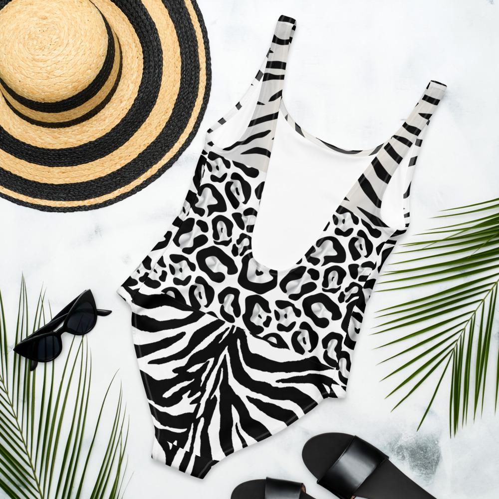 65 MCMLXV Women's Animal Print Mix 1 Piece Swimsuit - 65mcmlxv