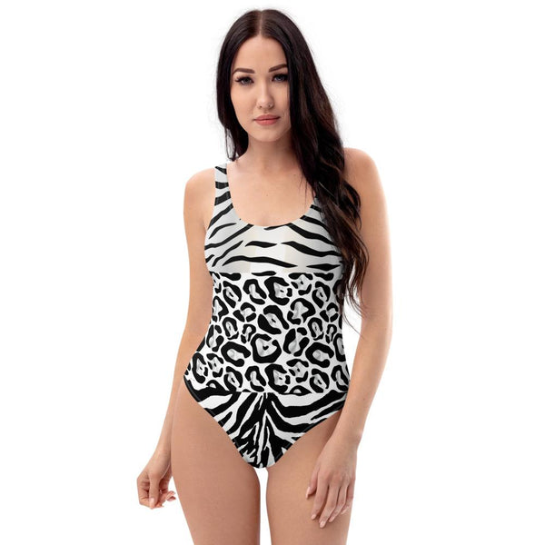 65 MCMLXV Women's Animal Print Mix 1 Piece Swimsuit - 65mcmlxv