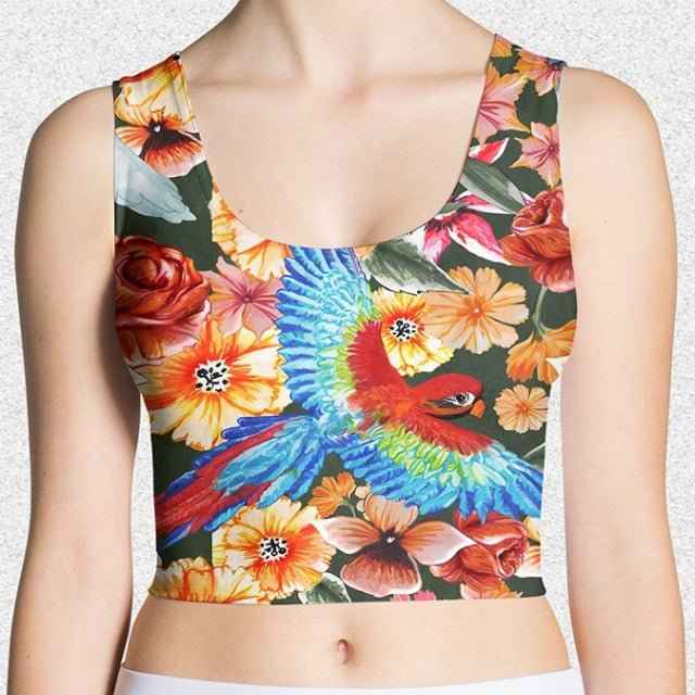 65 MCMLXV Women's Birds of Paradise Crop Top