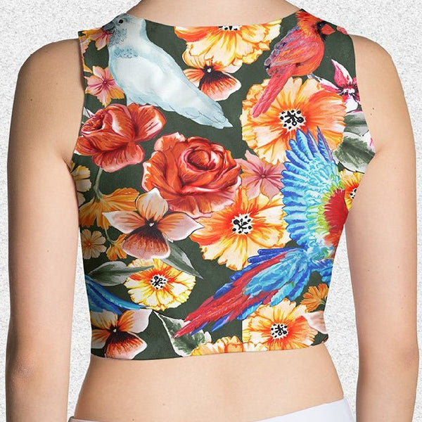 65 MCMLXV Women's Birds of Paradise Crop Top - 65mcmlxv