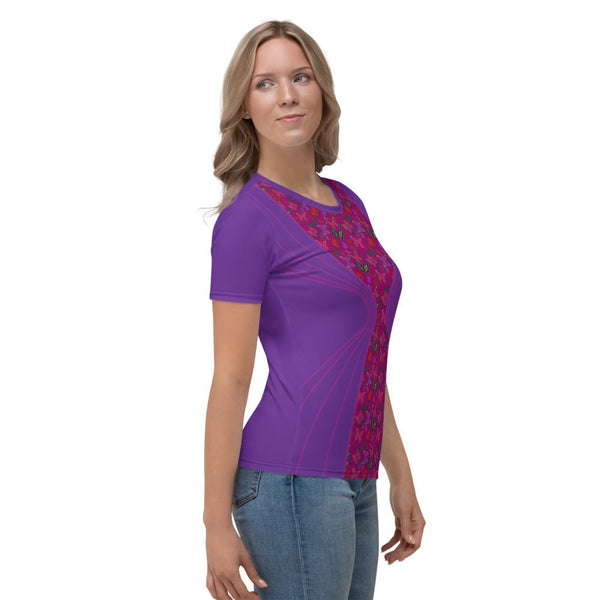 65 MCMLXV Women's Butterfly Jungle Hourglass Print T-Shirt - 65mcmlxv