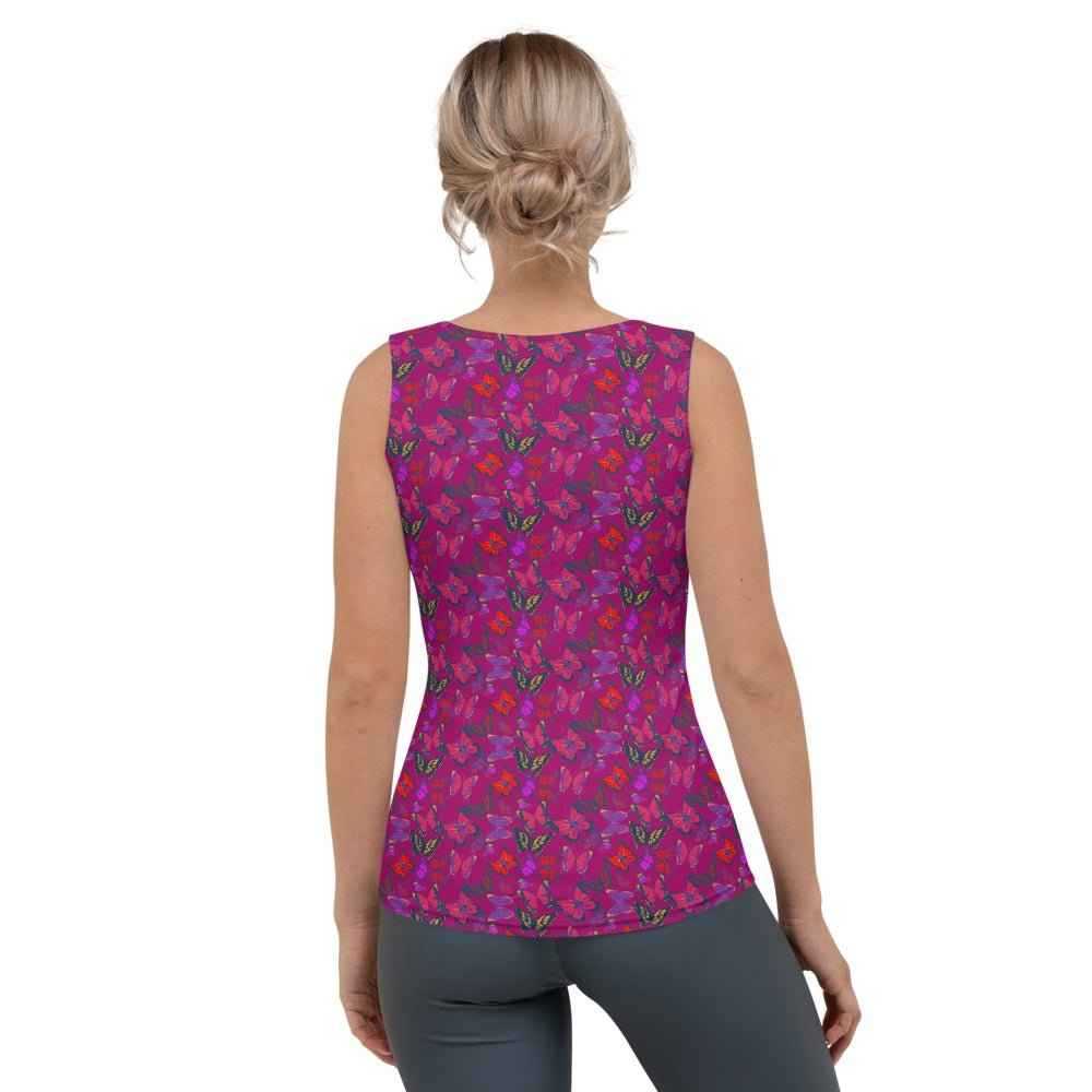 65 MCMLXV Women's Butterfly Jungle Print Tank Top