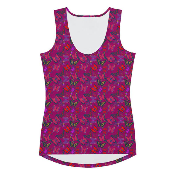 65 MCMLXV Women's Butterfly Jungle Print Tank Top - 65mcmlxv