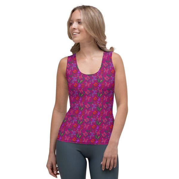 65 MCMLXV Women's Butterfly Jungle Print Tank Top - 65mcmlxv