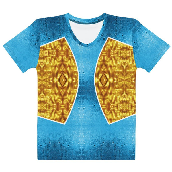 65 MCMLXV Women's Cosplay Daenerys Liquid Gold Print T-Shirt - 65mcmlxv
