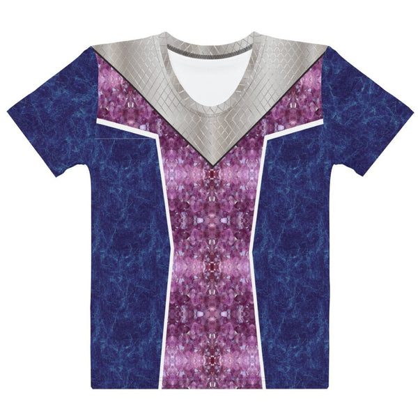 65 MCMLXV Women's Cosplay Isabelle Purple Princess Print T-Shirt - 65mcmlxv