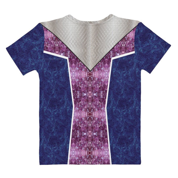 65 MCMLXV Women's Cosplay Isabelle Purple Princess Print T-Shirt - 65mcmlxv