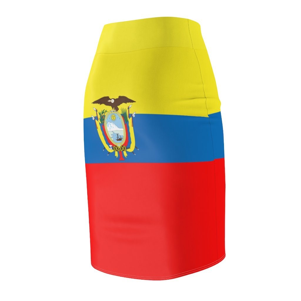 65 MCMLXV Women's Ecuador Flag Print Pencil Skirt - 65mcmlxv