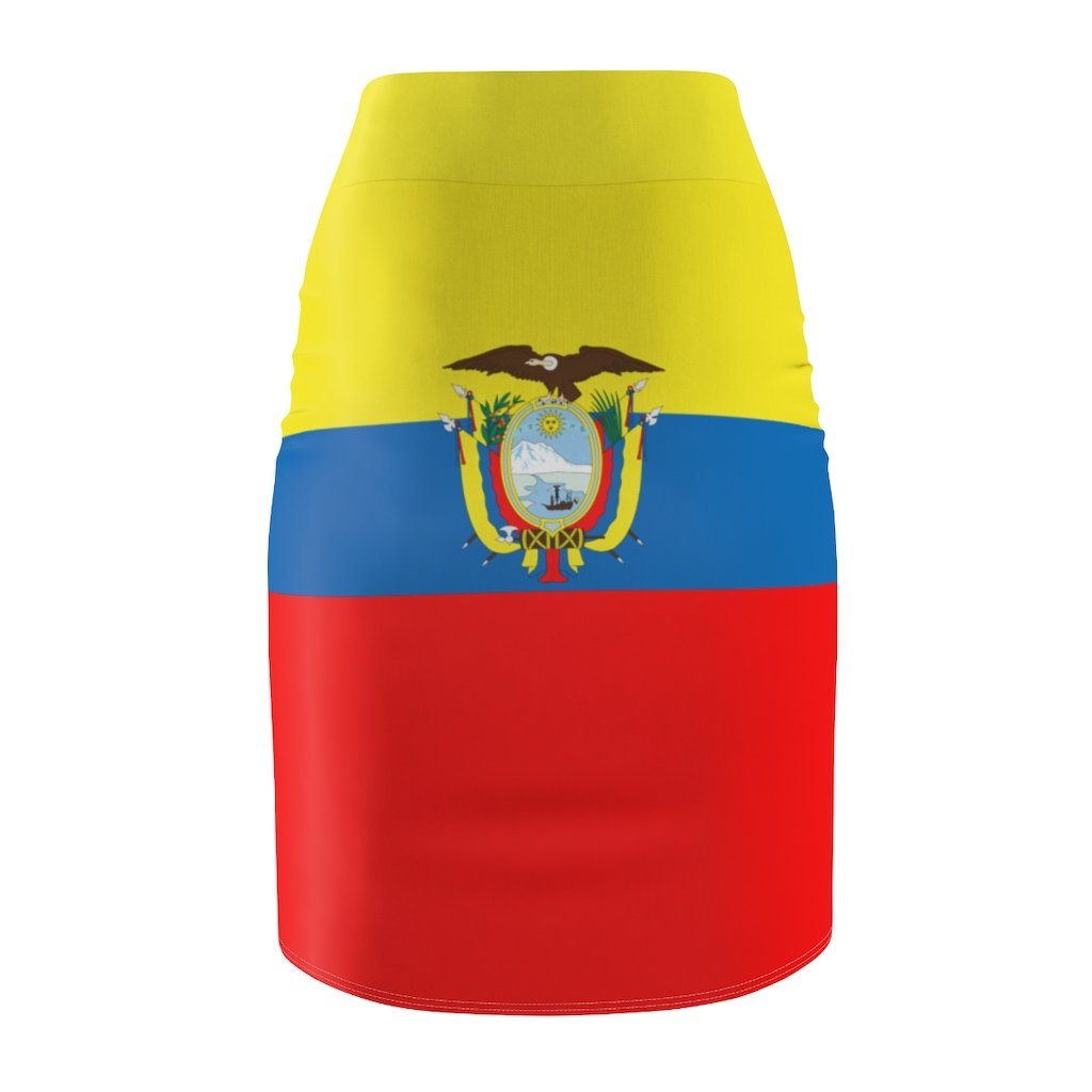 65 MCMLXV Women's Ecuador Flag Print Pencil Skirt - 65mcmlxv