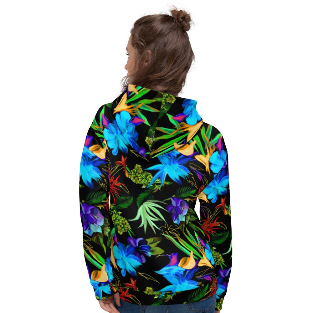 65 MCMLXV Women's Exotic Tropical Print Fleece Hoodie - 65mcmlxv